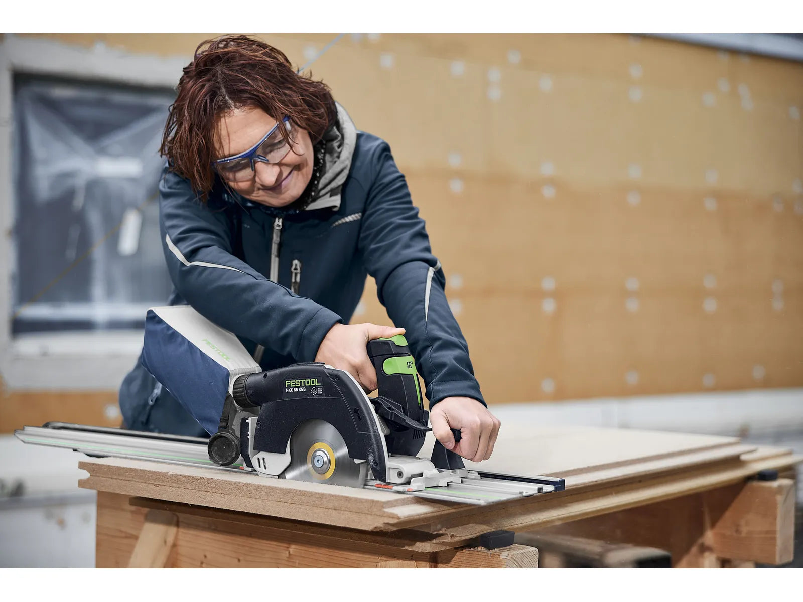 Festool 18V 6-1/4 in. Cordless Carpentry Saw HKC 55 KEB-F-Basic (Bare Tool) 578303