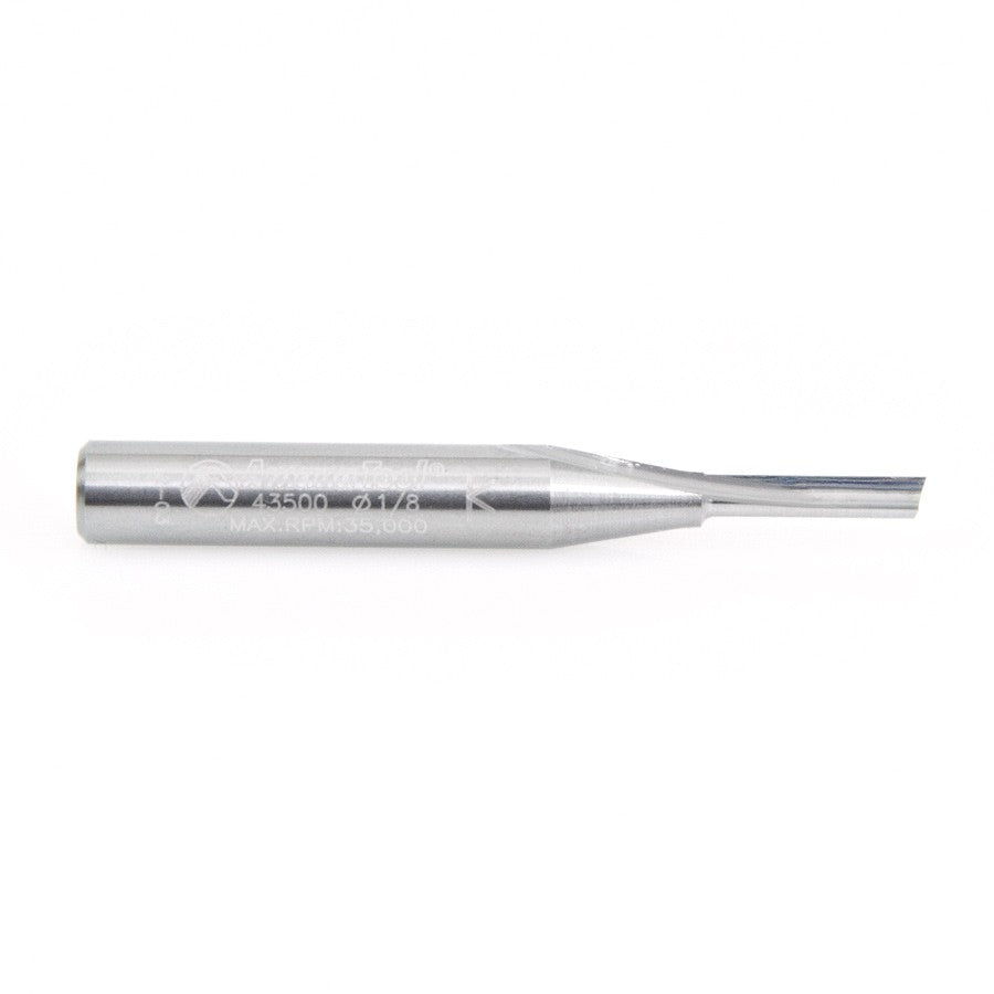 Amana Tool 1 Flute Plunge 1/8 in Dia. S.C. 43500