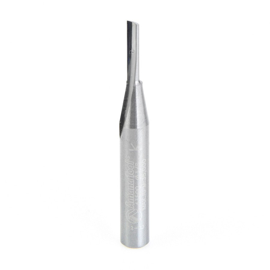 Amana Tool 1 Flute Plunge 1/8 in Dia. S.C. 43500