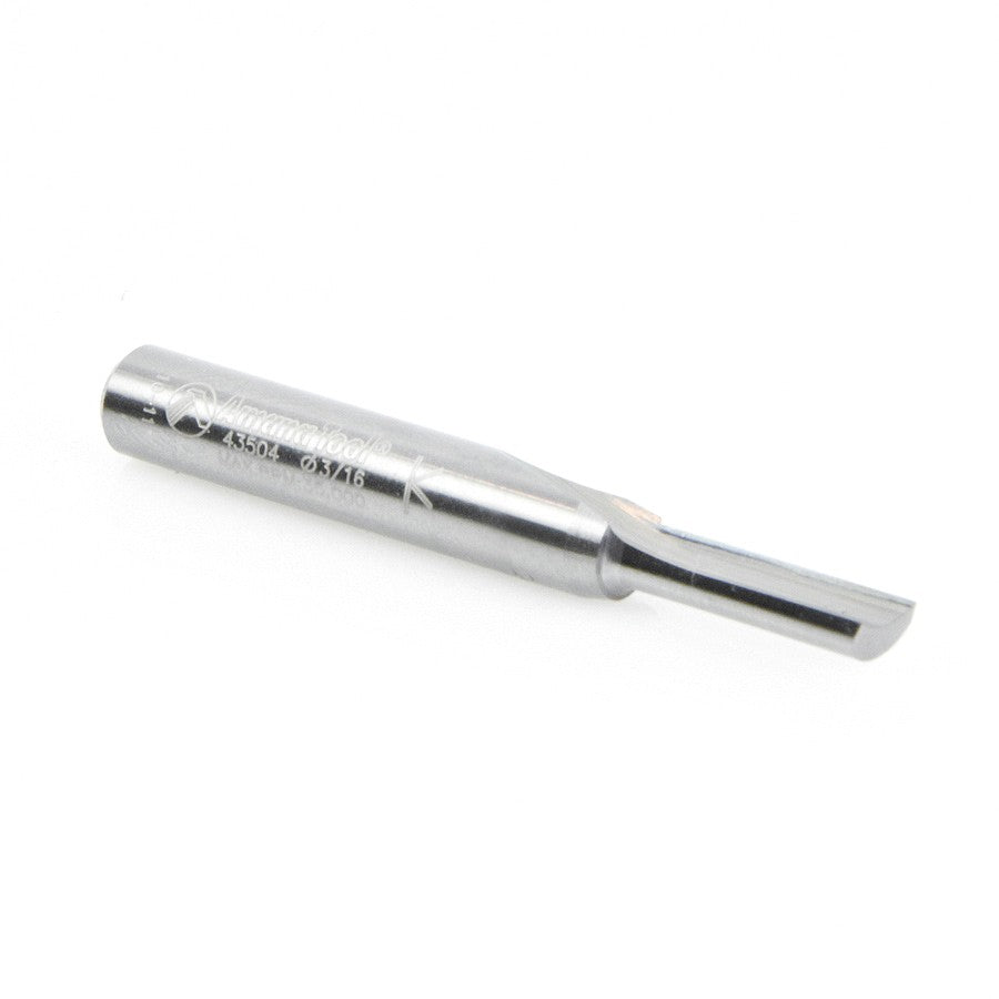Amana Tool 1 Flute Plunge 3/16 in Dia. S.C 43504