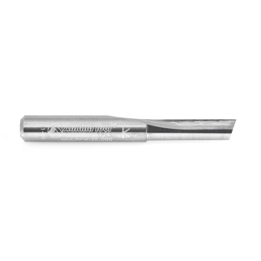 Amana Tool 1 Flute Plunge 1/4 in Dia. S.C 43508