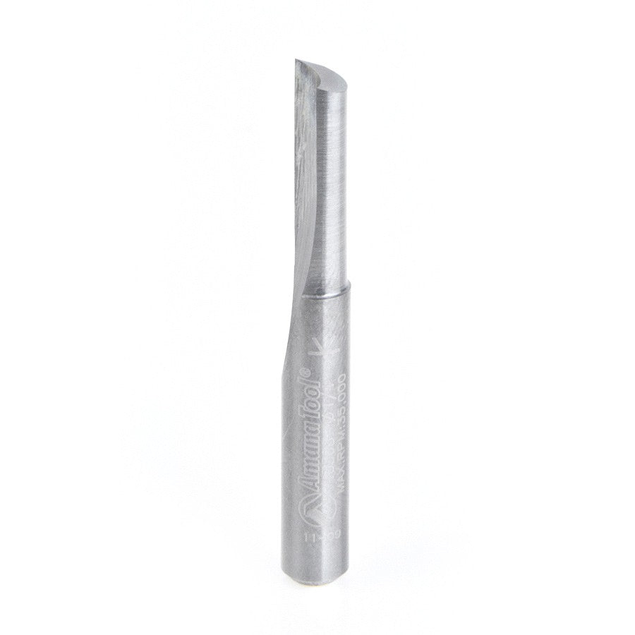 Amana Tool 1 Flute Plunge 1/4 in Dia. S.C 43508