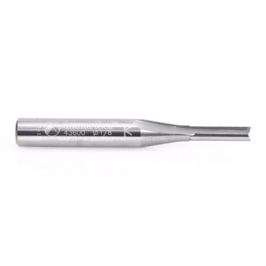 Amana Tool 2 Flute Plunge 1/8 in Dia. S.C. 43600