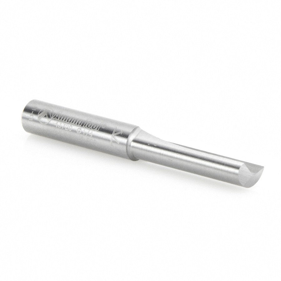 Amana Tool 1 Flute Plunge 1/4 in Dia. S.C. 43720