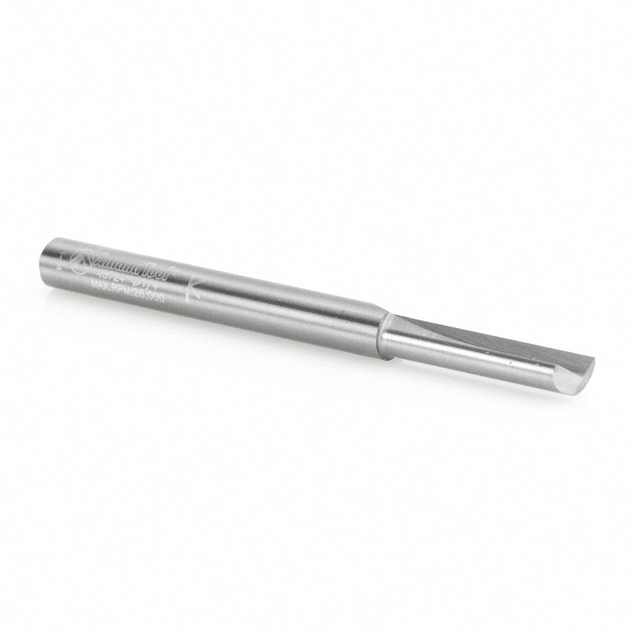 Amana Tool 1 Flute Plunge 1/4 in Dia. S.C. 43724