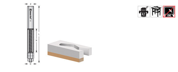 Amana Tool Diamond, Fiberglass Flush Trim 44100