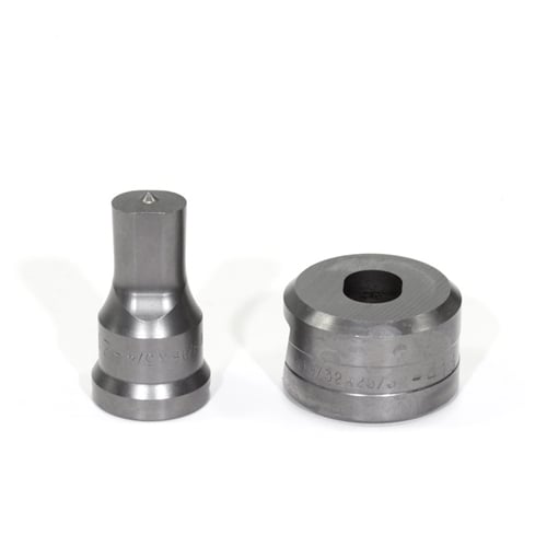 Edwards Ironworkers 9/16x3/4 Oblong Punch & Die Set with Key-Way PDOB9/16X3/4