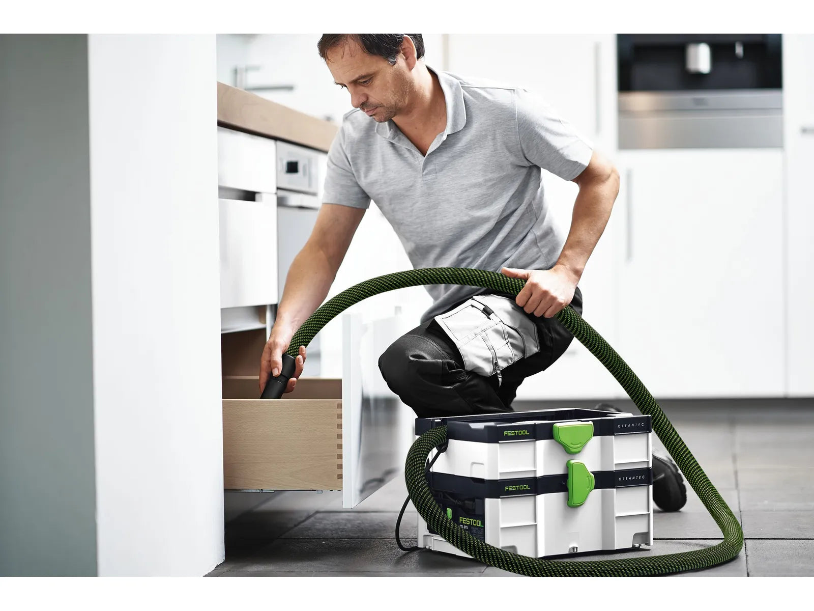 Festool CLEANTEC CT SYS 1.2 Gal. 106 CFM Compact Dust Extractor, 1000W, 120V 575280
