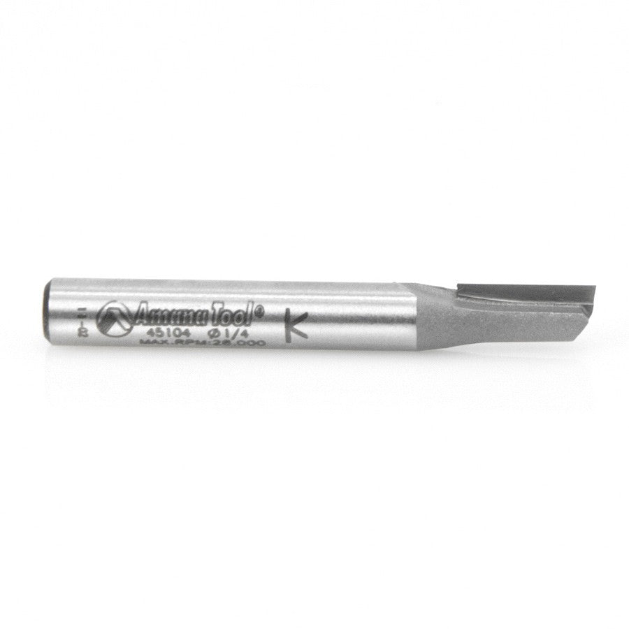 Amana Tool Single Flute 1/4 in Dia. 1/4 in Shank 45104