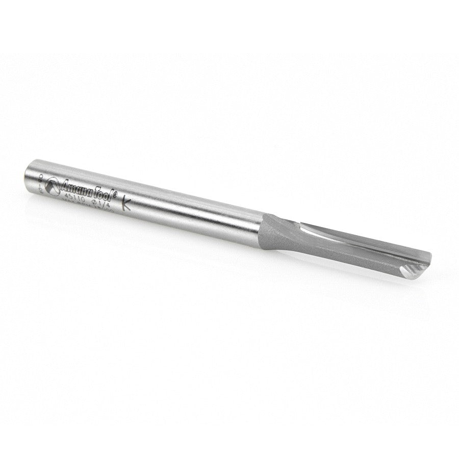 Amana Tool Single Flute 1/4 in Dia. 1/4 in Shank 45110