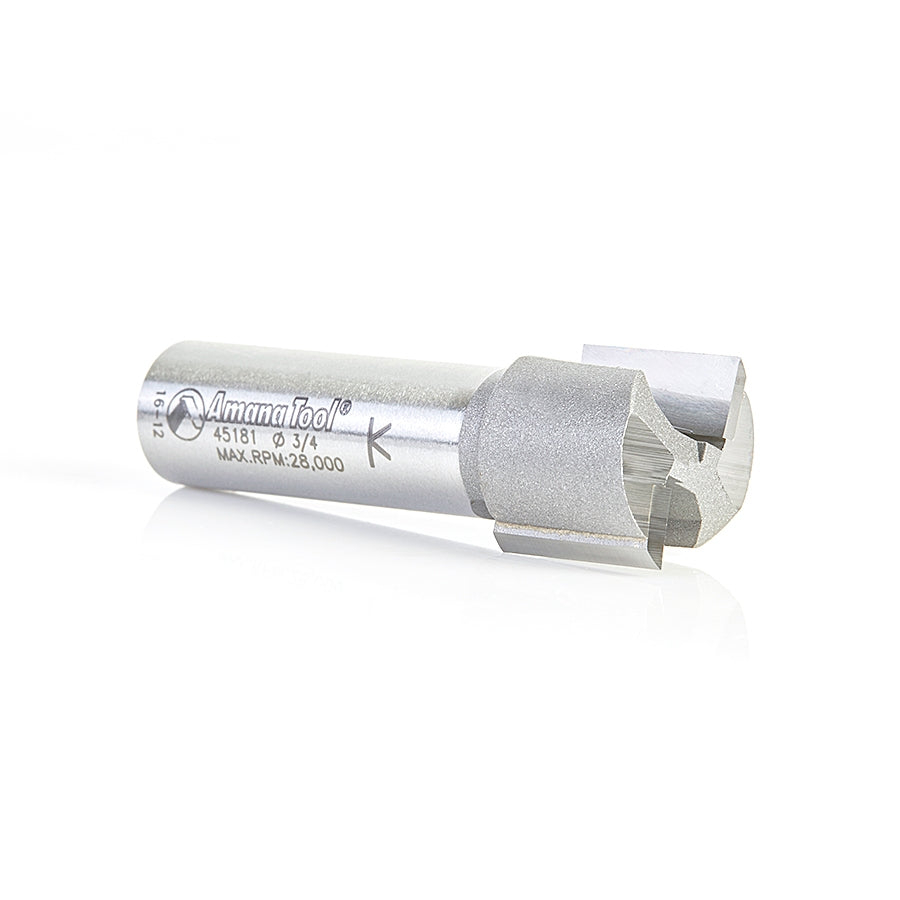 Amana Tool 2FL 3/4 in Dia.x 5/8 in CL x 1/2 in Shank 45181