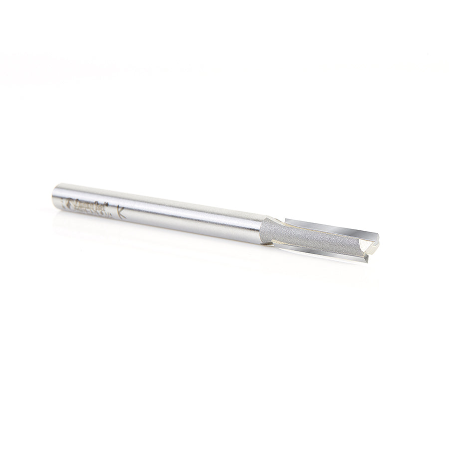 Amana Tool 2FL 1/4 in Dia.x1CLx1/4 in Shank 3-3/4 inOL 45210-3.75