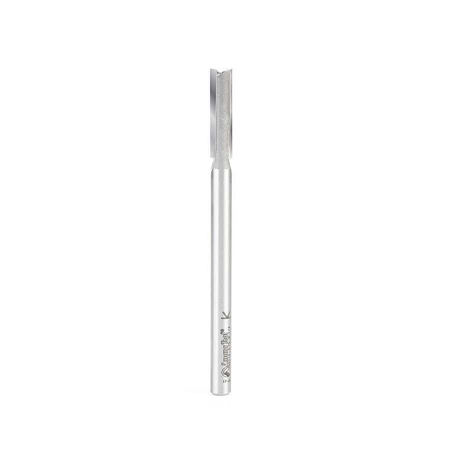 Amana Tool 2FL 1/4 in Dia.x1CLx1/4 in Shank 3-3/4 inOL 45210-3.75
