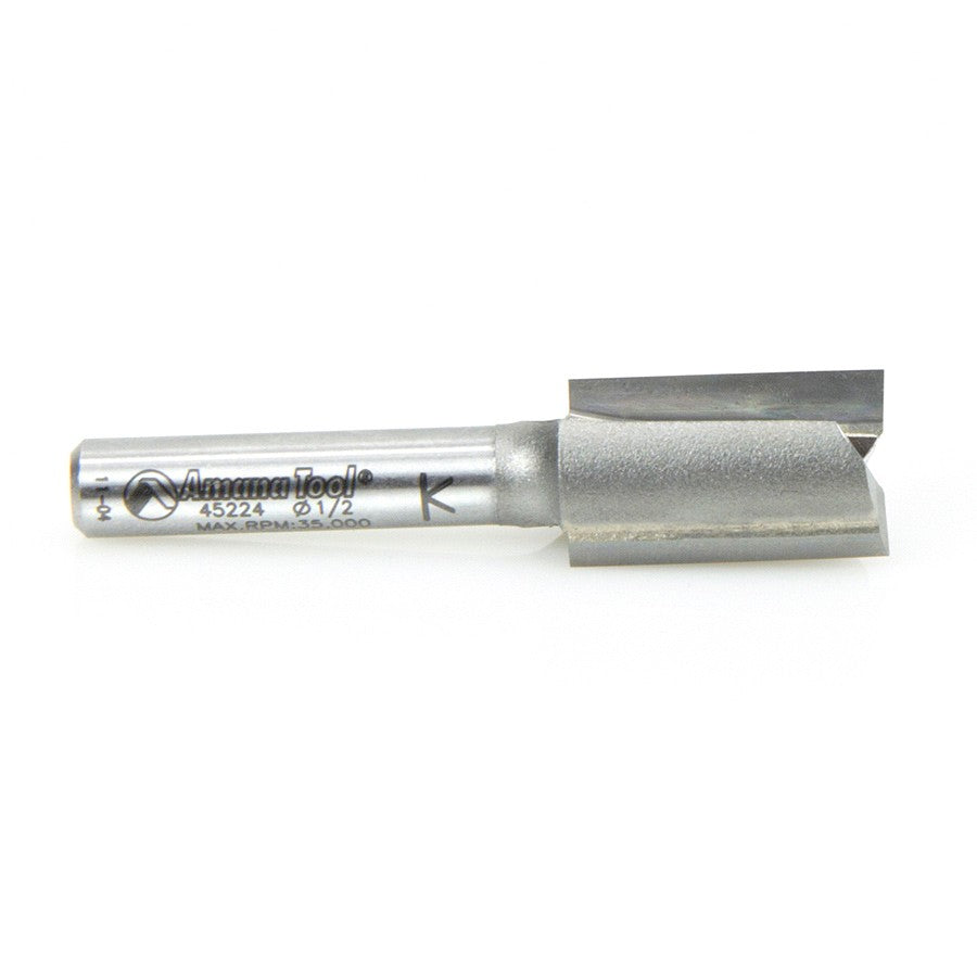Amana Tool 2 Flute 1/2 in Dia. 1/4 in Shank 45224