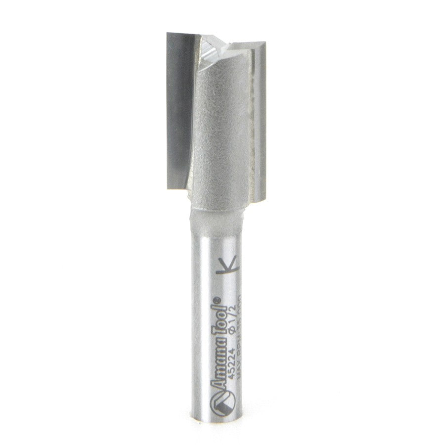 Amana Tool 2 Flute 1/2 in Dia. 1/4 in Shank 45224