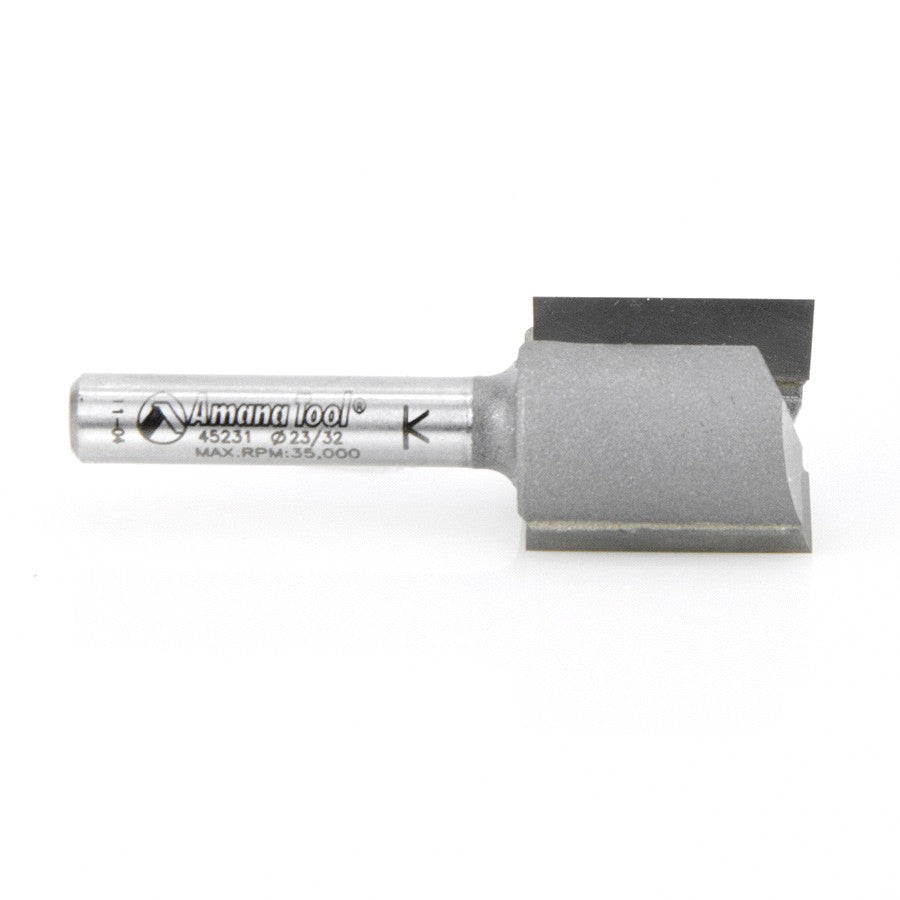 Amana Tool 2 Flute 23/32 Dia.1/4 in Shank 45231