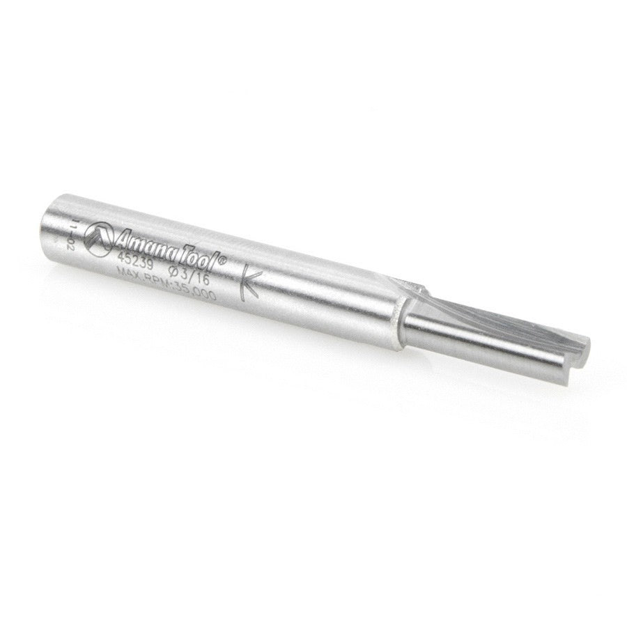 Amana Tool 2 Flute 3/16 Dia. 1/4 in Shank 45239