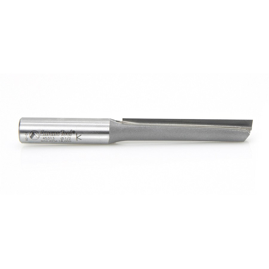 Amana Tool Single Flute 1/2 in Dia. 1/2 in Shank 45313