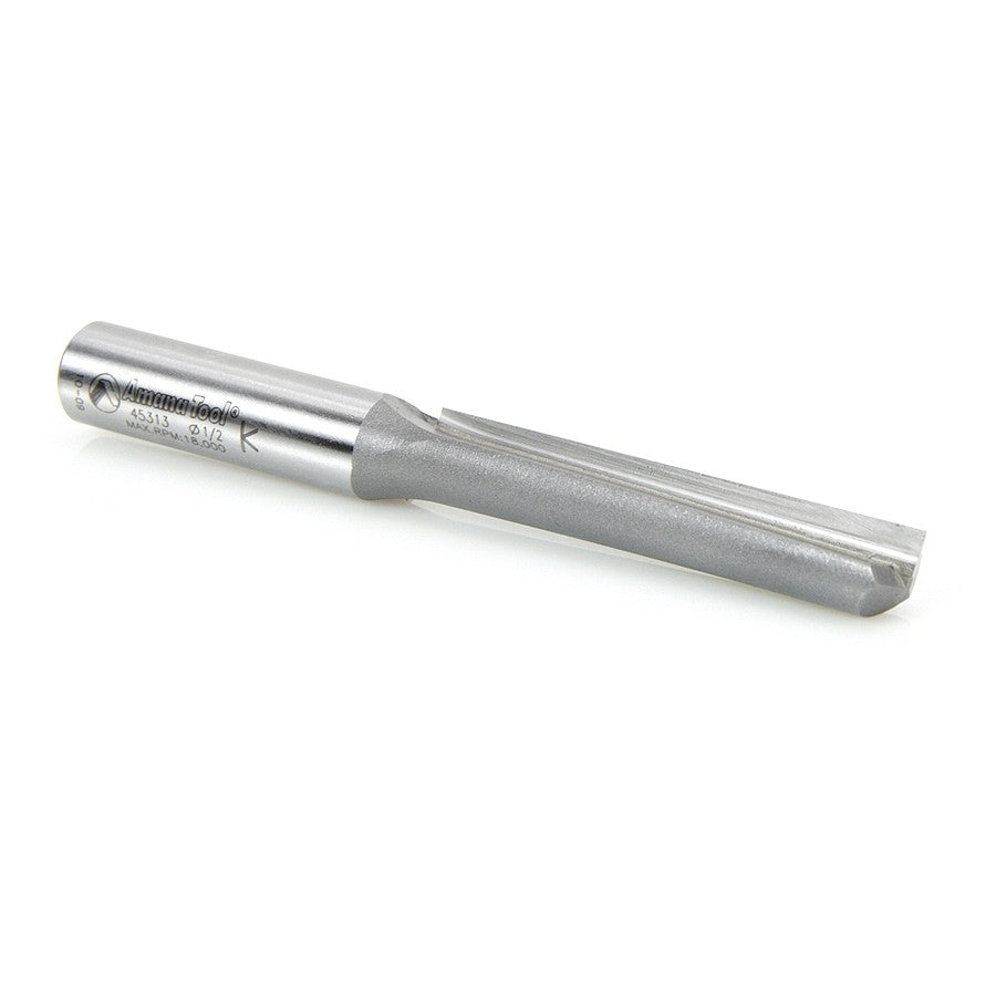 Amana Tool Single Flute 1/2 in Dia. 1/2 in Shank 45313