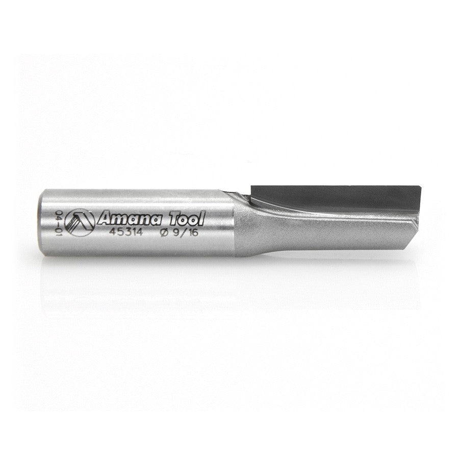 Amana Tool Single Flute 9/16 Dia. 1/2 in Shank 45314