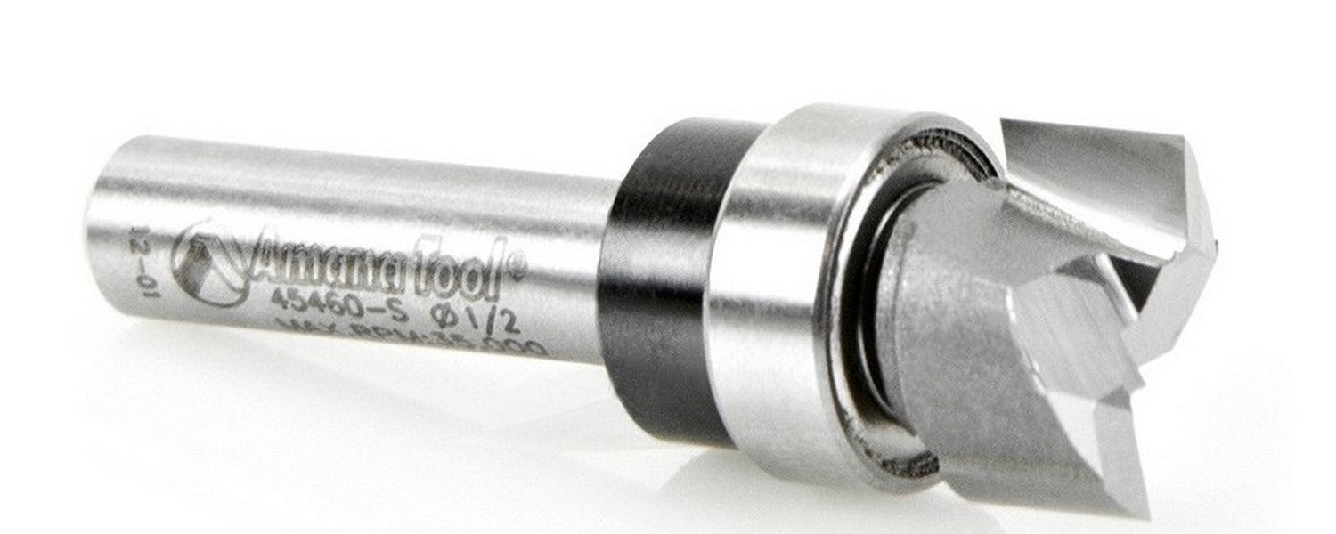 Amana Tool Plunge 1/2 in Dia. w/ BBx 1/4 in Shank 45460-S