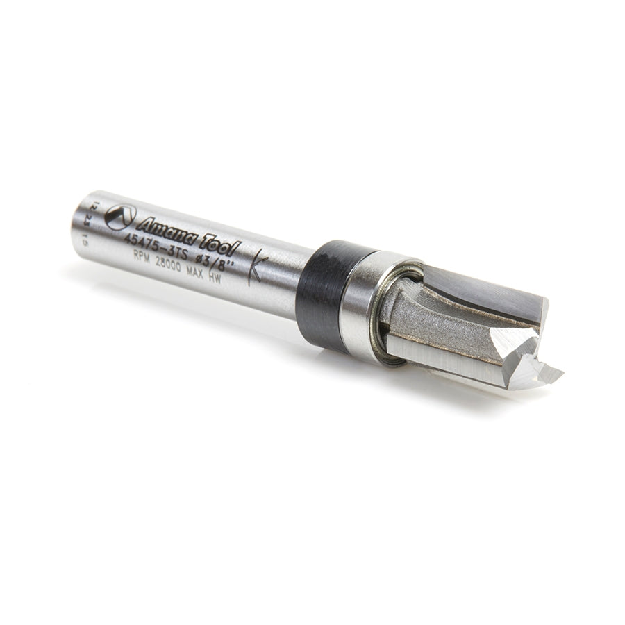 Amana Tool Plunge 3/8 Dia. Upper BB 1/4 in Shank 45475-3TS