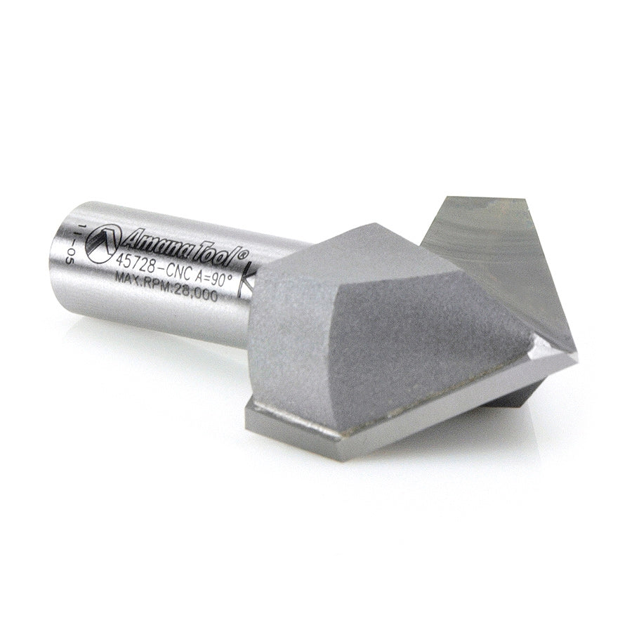 Amana Tool V-Groove 1-1/2 in Dia. For CNC. 45728-CNC