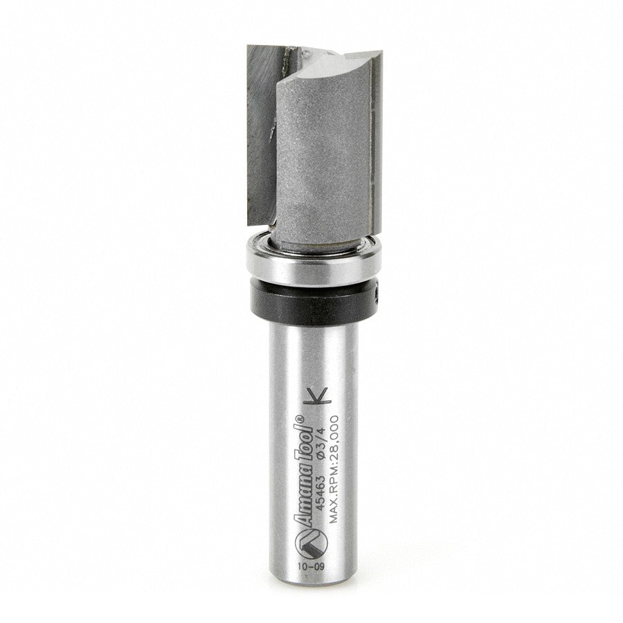 Amana Tool Plunge 3/4 in Dia. Upper BB 1/4 in Shank 45464
