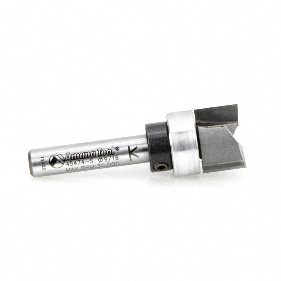 Amana Tool Plunge 9/16 UP BB, Tambour Slot 45474-S