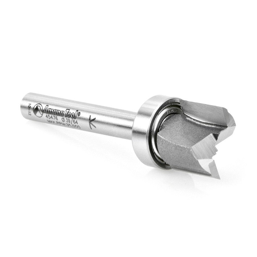 Amana Tool .615 in x 1/2 in Plunge 1/4 in Shank w/ BB 45476