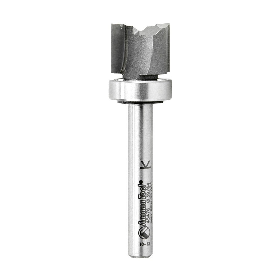 Amana Tool .615 in x 1/2 in Plunge 1/4 in Shank w/ BB 45476