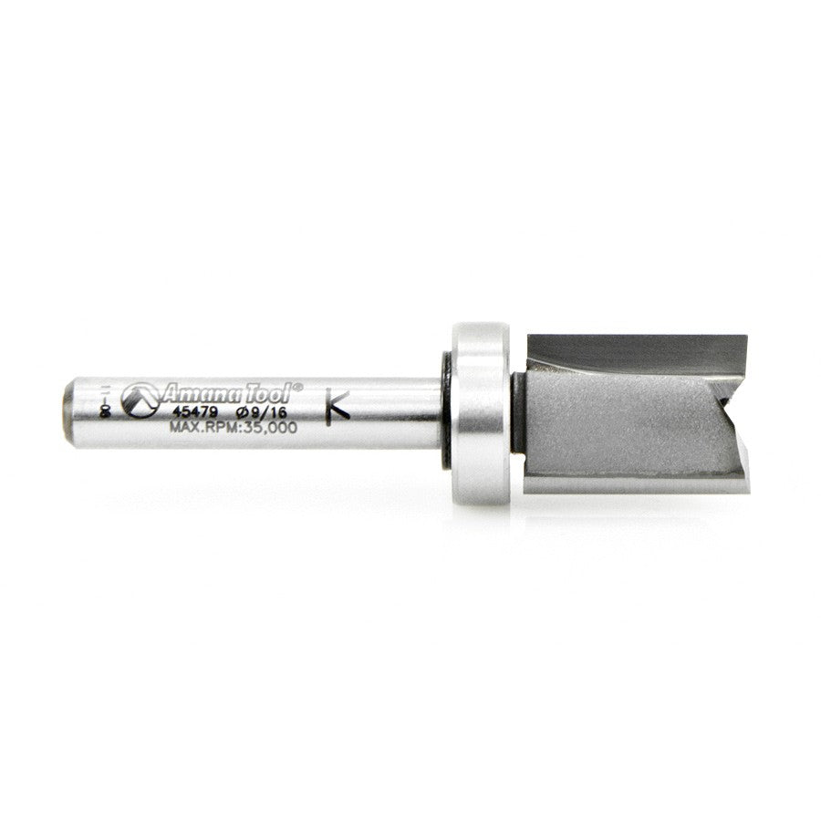 Amana Tool 9/16 in x 3/4 in Plunge 1/4 in Shank w/ BB 45479