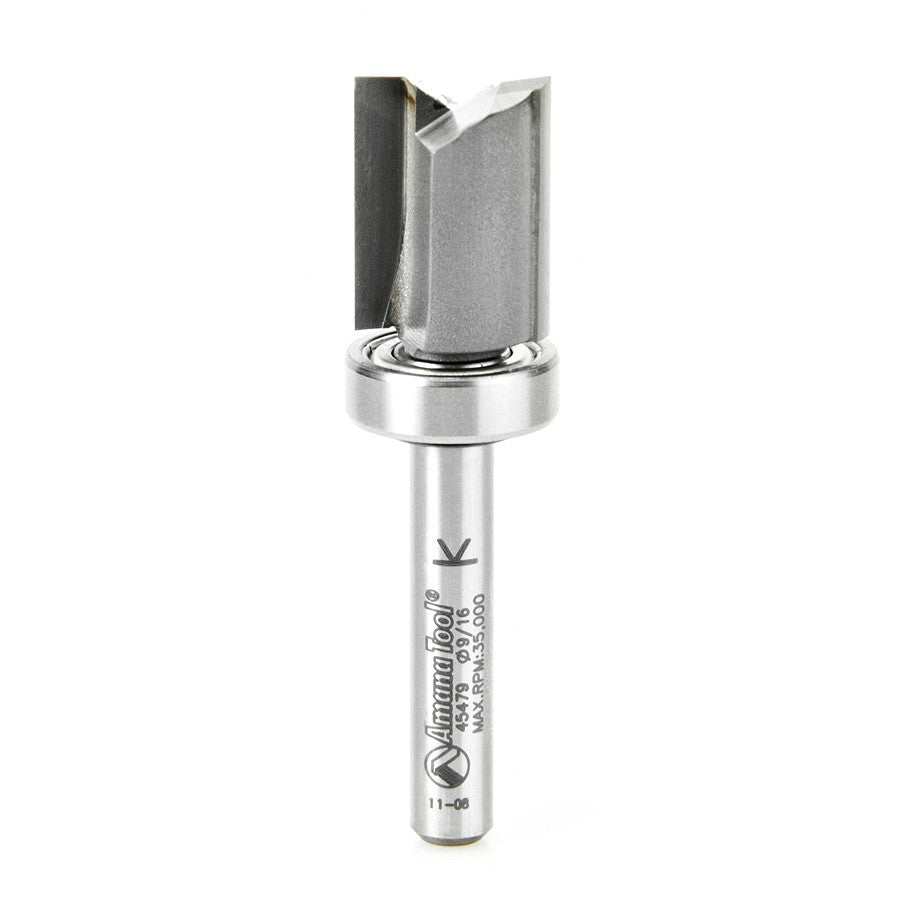 Amana Tool 9/16 in x 3/4 in Plunge 1/4 in Shank w/ BB 45479
