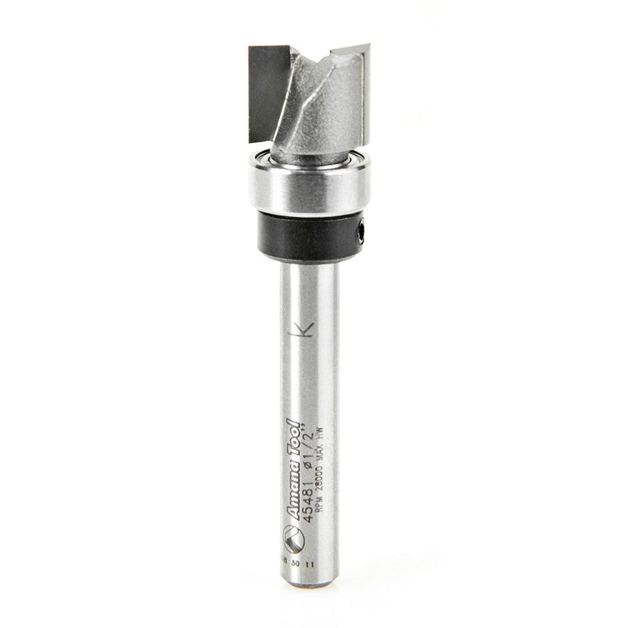 Amana Tool Plunge 1/2 in Dia. Upper BB 1/4 in Shank 45481