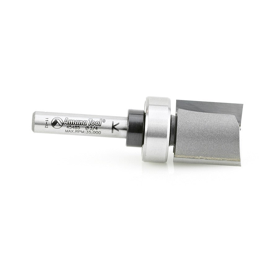 Amana Tool Plunge 3/4 in Dia. Upper BB 1/4 in Shank 45485