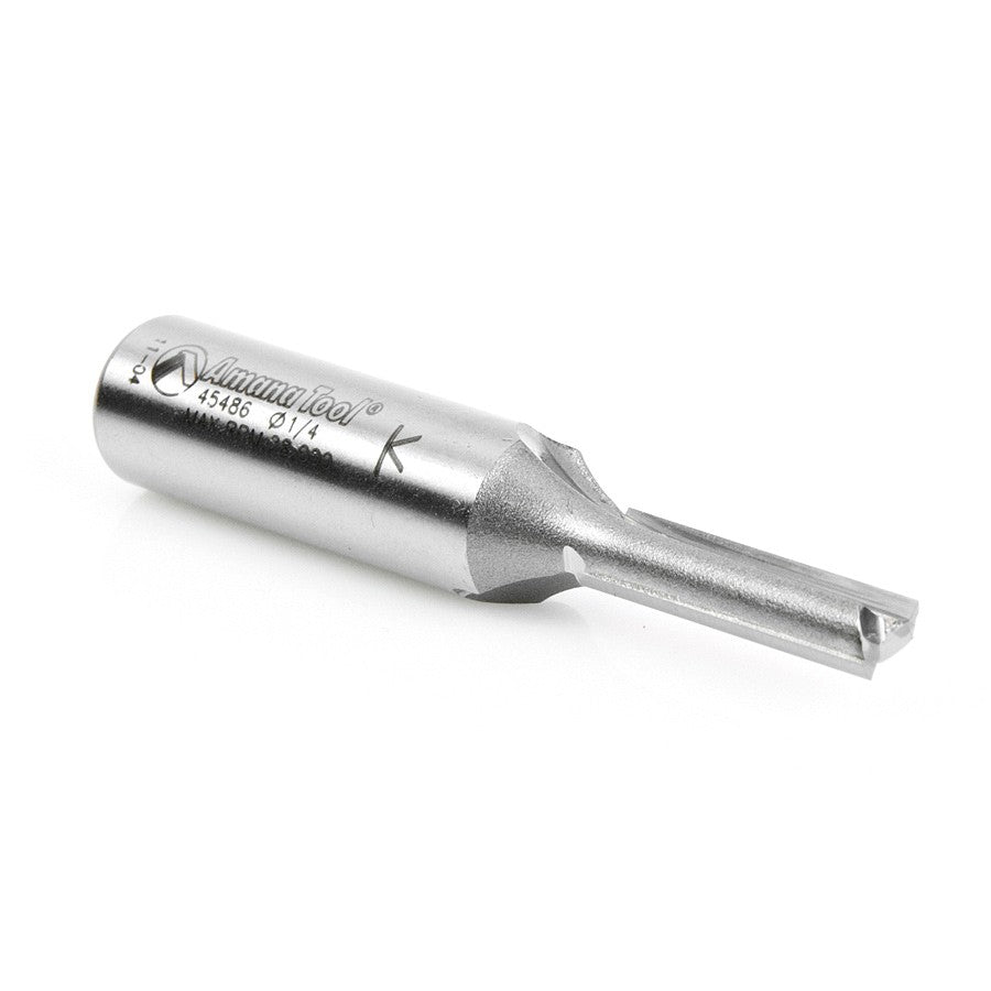 Amana Tool 2 Flute 1/4 in Dia. 1/2 in Shank 45486