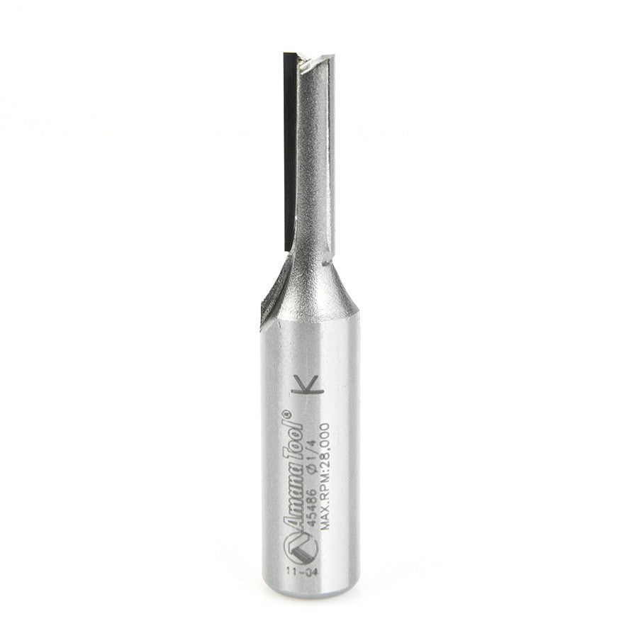 Amana Tool 2 Flute 1/4 in Dia. 1/2 in Shank 45486