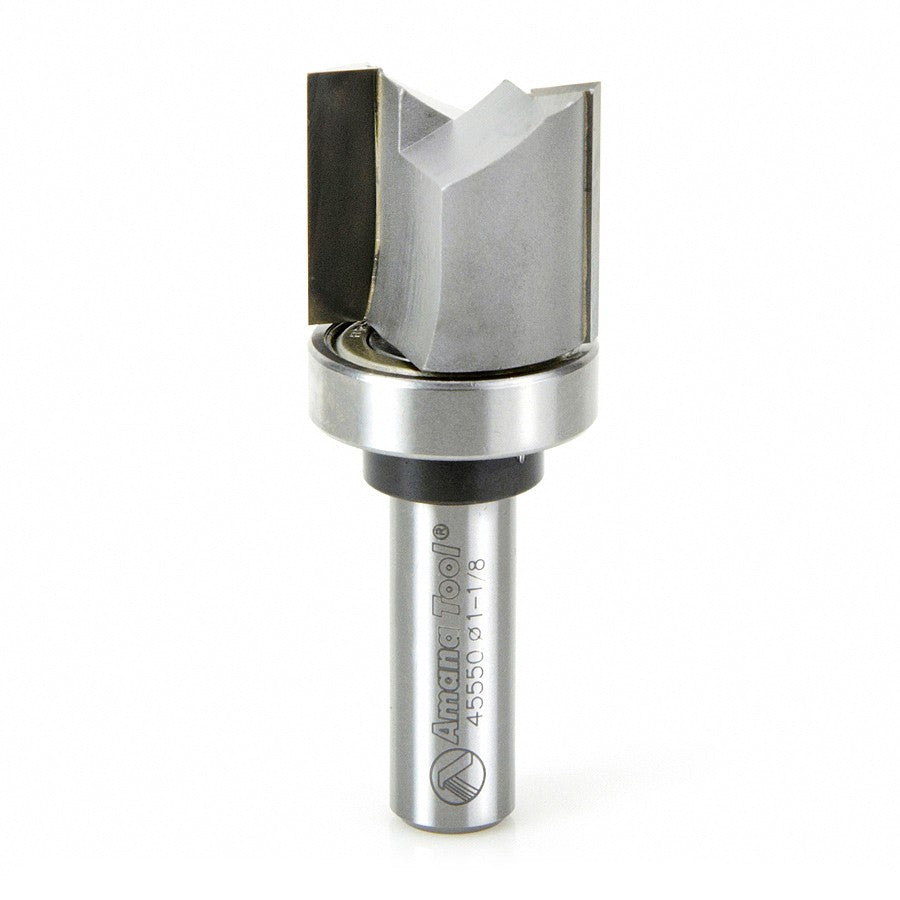 Amana Tool Template Bit 1-1/8 in Dia. x 1 in CL 45550