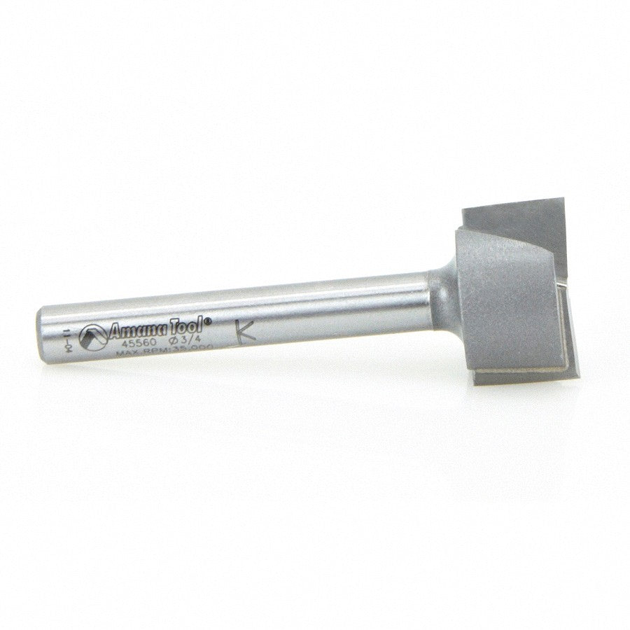 Amana Tool Bottom Cleaning Bit 1/4 in Shank 45560