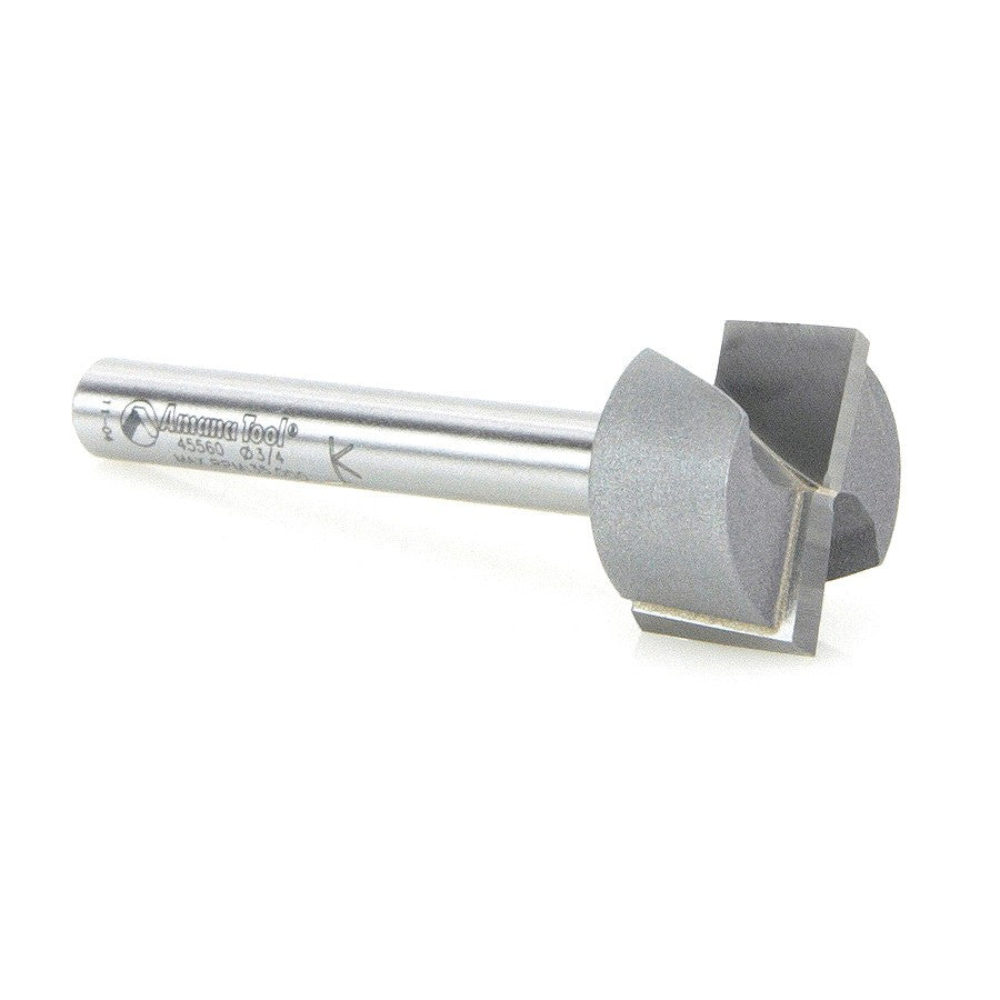 Amana Tool Bottom Cleaning Bit 1/4 in Shank 45560