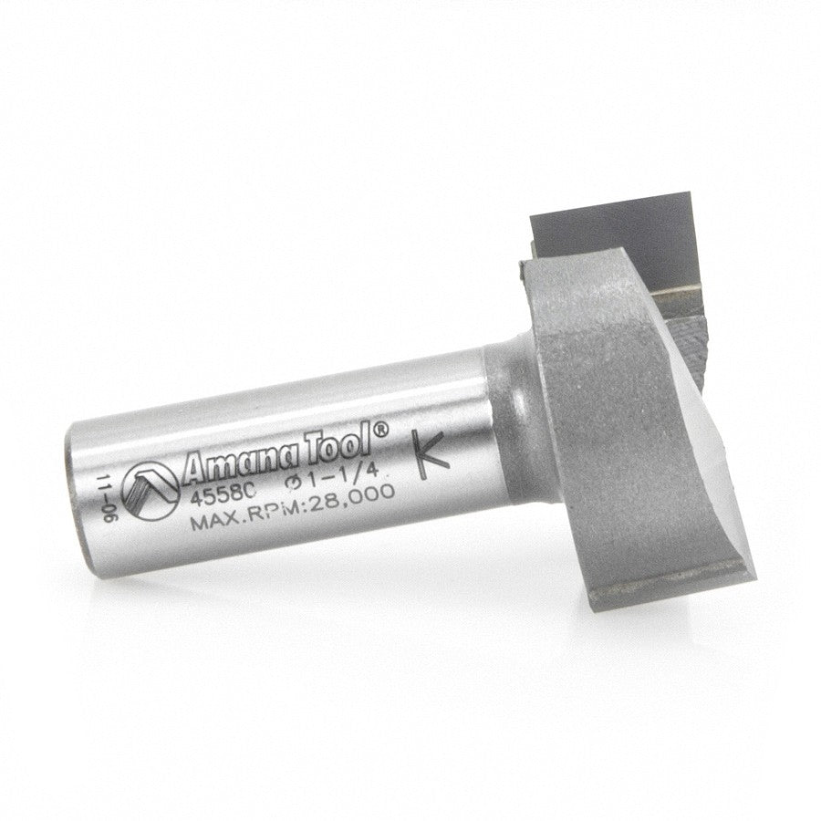 Amana Tool Mortising 1-1/4 in Dia. 1/2 in Shank 45580