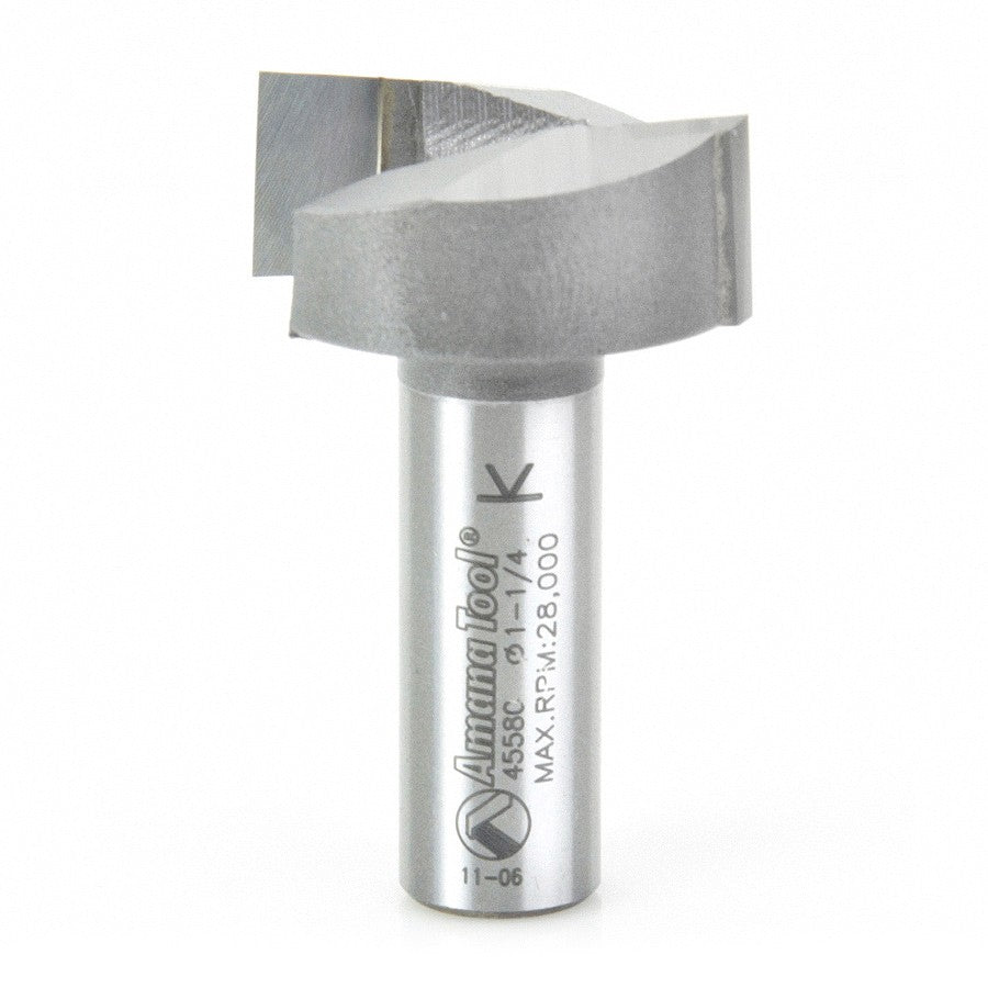 Amana Tool Mortising 1-1/4 in Dia. 1/2 in Shank 45580
