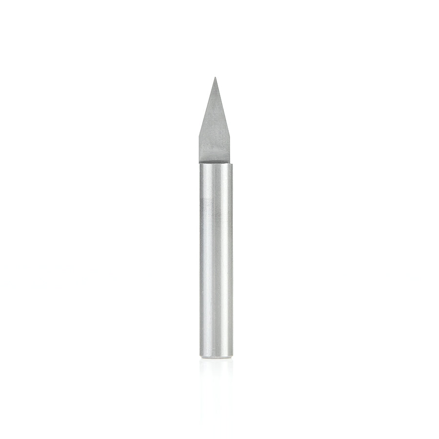 Amana Tool Solid Carbide 30-Deg. 0.0108 in Tip x 1/4 in Shank 45620