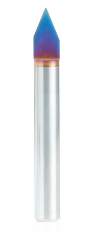Amana Tool Solid Carbide 45 Deg 0.025 x 1/4 in, Spektra Router Bit 45622-K