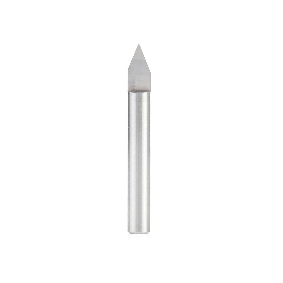 Amana Tool Solid Carbide 45-Deg. 0.025 in Tip x 1/4 in Shank 45622