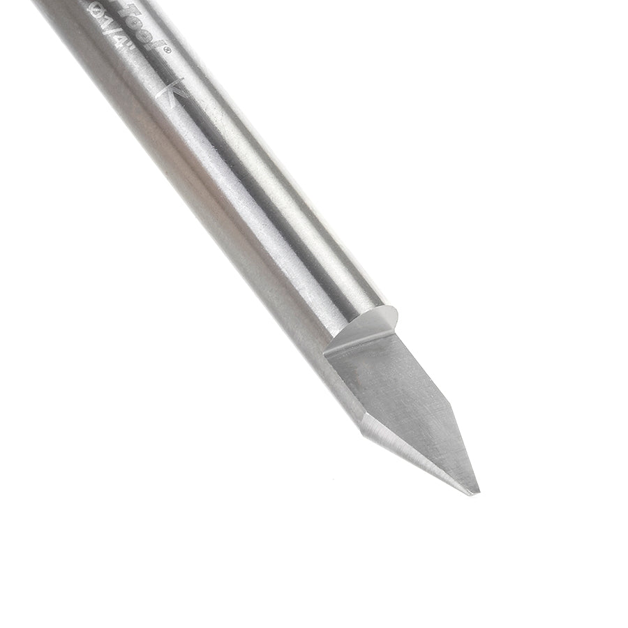 Amana Tool Solid Carbide 45-Deg. 0.042 in Tip x 1/4 in Shank 45623