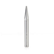 Amana Tool Solid Carbide V-Groove 15-Deg x 1/4 in x 21/32 x 1/4 in 45627