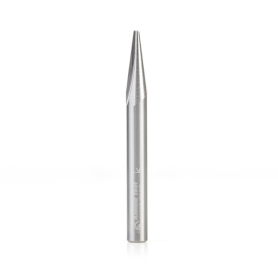 Amana Tool Solid Carbide V-Groove 15-Deg x 1/4 in x 21/32 x 1/4 in 45627