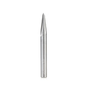 Amana Tool Solid Carbide V-Groove 15-Deg x 1/4 in x 0.666 x 1/4 in 45628