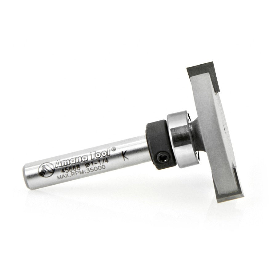 Amana Tool 1/4 in Kerf 1-1/4 in T-Slot Upper BB 45669